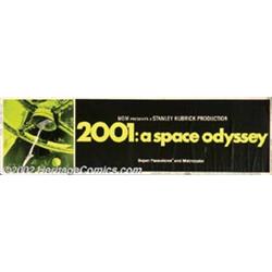 2001: A Space Odyssey (MGM, 1968). Banner (24" X 82"). Director Stanley Kubrick worked with scien...