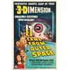 Image 1 : It Came From Outer Space (Universal 1953). One Sheet (27" X 41"). With the development of 3-D, th...