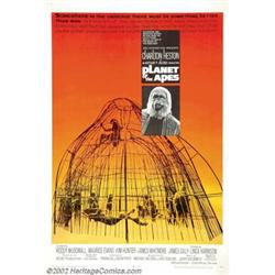 Planet of the Apes (20th Century Fox, 1968). One Sheet (27  X 41 ). Pierre Boulle's novel was bro...