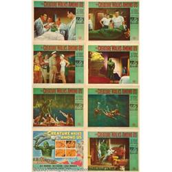 Creature Walks Among Us, The (Universal International, 1956). Lobby Card Set (11" X 14"). This st...