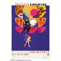Barbarella (Paramount, 1968). One Sheet (27" X 41") Style B. Jane Fonda as the sexy alien, Barbar...