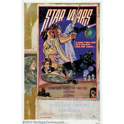 Star Wars (20th Century Fox, 1977). One Sheet (27" X 41") Style D. No one expected George Lucas's...