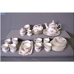A selection of Royal Albert  Lavender Rose  including teapot, cream, lidded and open sugars, six cup