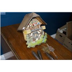 German made mill motif cuckoo clock