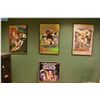 Image 1 : Four framed posters including Two foiled DragonballZ, foiled GundamWing and Starwars