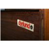 Image 2 : A Danish made teak sideboard with glass display sliding door, five drawer and two wooden sliding doo