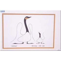 A pair of framed Benjamin Chee Chee prints including  Learning  and  Good Morning 