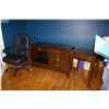 Image 1 : Modern computer desk with electrical hook ups, drawers, pullout trays made by "Hooker Furniture" plu