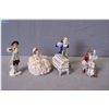 Image 1 : Four German Dresden figurines including piano and flute player, cello player, etc.