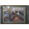 Image 2 : Two large framed prints including "Dozing Lynx" by Robert Bateman and "Autumn Leaves" by Diane Roman