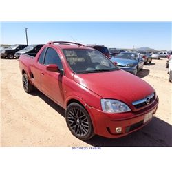 2010 - CHEVROLET TORNADO// Export Only