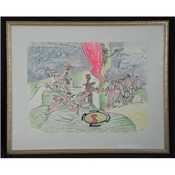 Roberto Matta Signed Art Print Framed