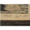 Image 3 : Moshe Gat Large Signed Israel Framed Print Men In Boats