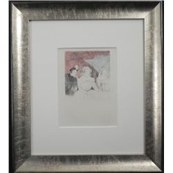 Marie Laurencin Etching Three Graces Framed