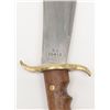 Image 8 : U.S. Hospital Corps. bolo knife with leather scabbard, both in very good + condition; knife dated 19