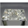Image 2 : Dazzling Diamond Stud Earrings set with 2 round brilliant cut diamonds weighing 1.10 carats of H-I c