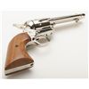 Image 6 : Colt SAA 3rd Generation revolver, .44-40 cal., 5-1/2” barrel, nickel finish, smooth wood grips, #SA9