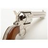 Image 7 : Colt SAA 3rd Generation revolver, .44-40 cal., 5-1/2” barrel, nickel finish, smooth wood grips, #SA9