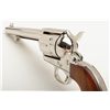Image 8 : Colt SAA 3rd Generation revolver, .44-40 cal., 5-1/2” barrel, nickel finish, smooth wood grips, #SA9
