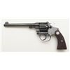 Image 2 : Colt Police Positive Target Model DA revolver, .22 cal., 6” barrel, blue finish, checkered wood meda