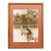 Image 3 : Pair of framed and matted photo copies of Western range scenes, one entitled “Chuck Wagon”, Ransom, 