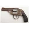 Image 2 : U.S. Revolver Co. DA hammerless revolver, .38 cal., 3-1/4” barrel, nickel finish, checkered hard rub