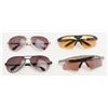 Image 1 : Lot of 4 pair of high end shooting glasses, Oakely, Bolle, etc.; in cases. Est.: $75-$125.