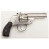 Image 1 : Forehand Model 1901 DA hammerless revolver, .38 cal., 3-1/4” barrel, nickel finish, checkered hard r