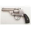 Image 2 : Forehand Model 1901 DA hammerless revolver, .38 cal., 3-1/4” barrel, nickel finish, checkered hard r