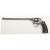 Image 2 : U.S. Revolver Co. Target DA revolver, .22 cal., 9-1/2” round barrel, brown patina, checkered extende