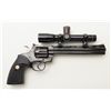 Image 3 : ): Colt Python Hunter DA revolver, .357 Magnum cal., 8” ventilated rib barrel, blue finish, checkere