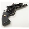 Image 9 : ): Colt Python Hunter DA revolver, .357 Magnum cal., 8” ventilated rib barrel, blue finish, checkere