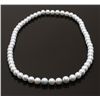 Double strand of South Sea Pearls. 16mm X 12.5mm. Measures 32" with 60 matching blue/white pearls. N