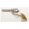 Image 3 : Colt Single Action Army revolver in .44-40 caliber, 4 ¾” barrel, factory nickel plated, with simulat