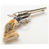 Image 7 : Colt Single Action Army revolver in .44-40 caliber, 4 ¾” barrel, factory nickel plated, with simulat