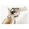 Image 8 : Colt Single Action Army revolver in .44-40 caliber, 4 ¾” barrel, factory nickel plated, with simulat