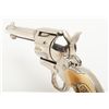 Image 9 : Colt Single Action Army revolver in .44-40 caliber, 4 ¾” barrel, factory nickel plated, with simulat