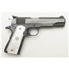 Image 3 : Colt Mark IV, Series 70 government model, .45 ACP caliber, semiautomatic pistol, showing upgraded ta
