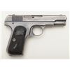Colt Model 1903 semi-auto pistol, .32 cal., 3-3/4” barrel, blue finish, checkered hard rubber grips,