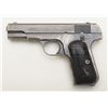 Image 2 : Colt Model 1903 semi-auto pistol, .32 cal., 3-3/4” barrel, blue finish, checkered hard rubber grips,