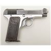 Beretta Model 1919 semi-auto pistol, 7.65mm cal., 3-1/4” barrel, nickel finish, metal grips, #218645