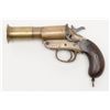 Webley and Scott British flare pistol, brass with wood grips; overall good condition. Est.: $150-$30