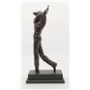 Image 3 : Large golfing sculpture on base, approx. 25” in height; nicely accomplished. Est.: $75-$150.