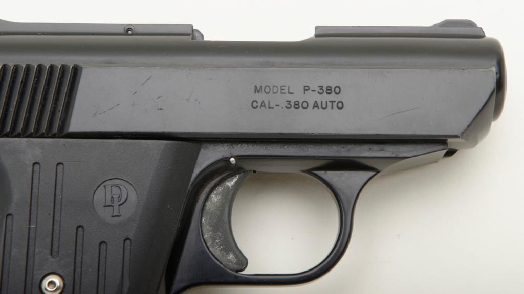 Davis Industries Model P380 semiauto pistol, 3” barrel, black finish