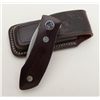 Image 3 : Colt folding Hunting Knife in factory cardboard box, 3-1/2” stainless steel blade with brown grips a