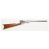 Quackenbush single shot rifle, .22 cal., 18” barrel, nickel finish, wood stock, #NVSN. This gun is i