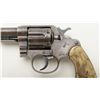 Image 4 : Colt New Service DA revolver, .455 Eley cal., 5-1/2” barrel, replaced checkered mottled plastic grip