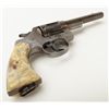 Image 7 : Colt New Service DA revolver, .455 Eley cal., 5-1/2” barrel, replaced checkered mottled plastic grip