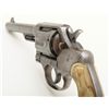 Image 9 : Colt New Service DA revolver, .455 Eley cal., 5-1/2” barrel, replaced checkered mottled plastic grip