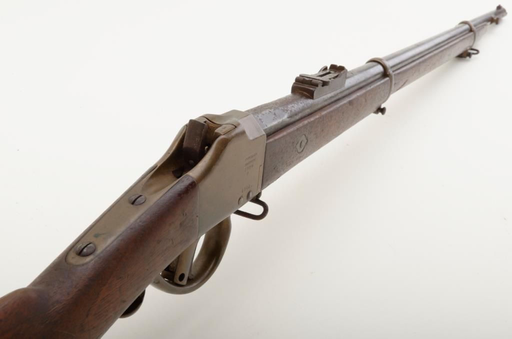 Comblain Brevete falling block single shot needle fire rifle, 11mm cal ...